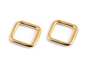 Metall-Schlaufe Viereckig 20 mm Breite Gold